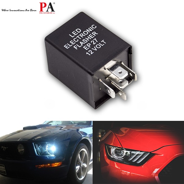 【PA LED】FORD 福特 野馬 MUSTANG 5PIN 防快閃 LED 方向燈 繼電器 閃光器 閃爍器, , large