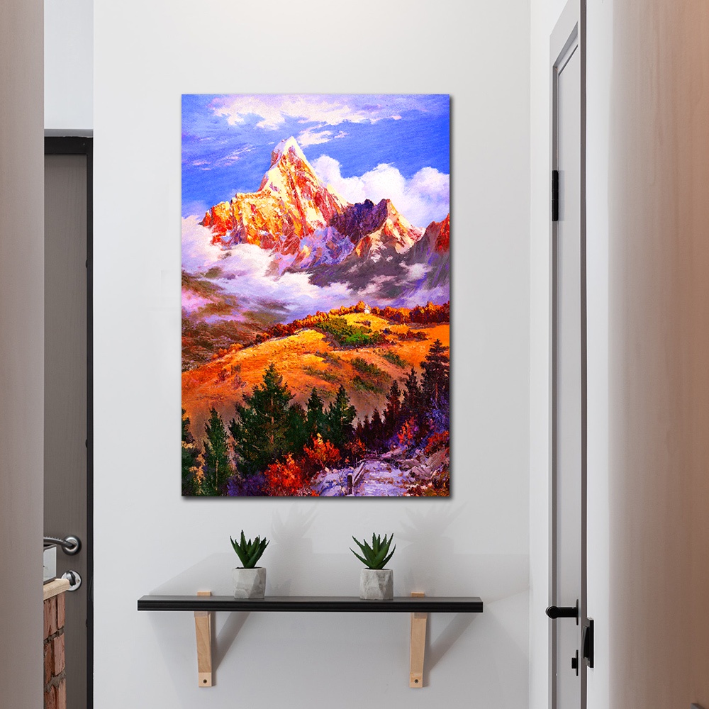 【御畫房】神山 國家一級畫師手繪油畫60&times;90cm(VF-23), , large