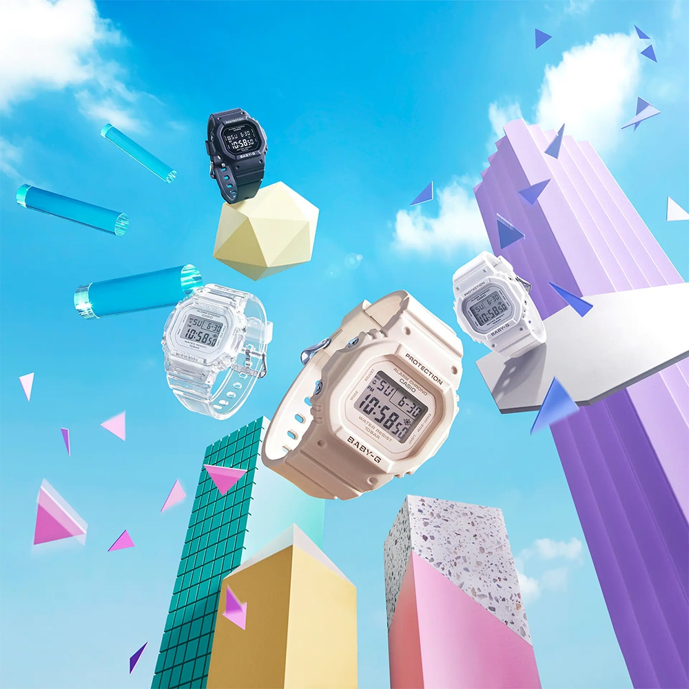 CASIO 卡西歐 BABY-G 經典人氣方形電子錶 BGD-565U-7, , large