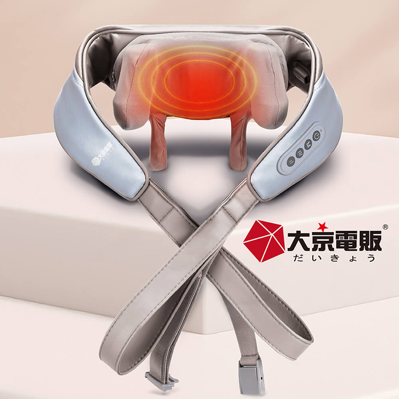 【大京電販】無線免手持/充電式肩頸按摩帶- 幻影灰, 幻影灰, large