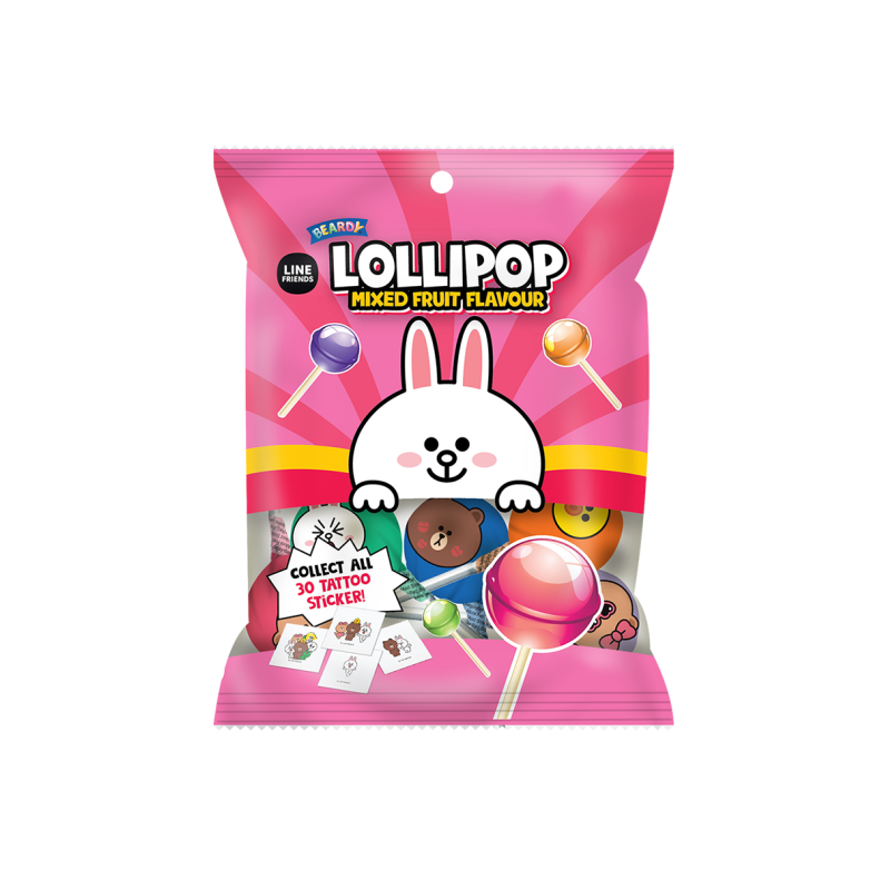 LINE FRIENDS Mixed Fruit Lollipop, , large