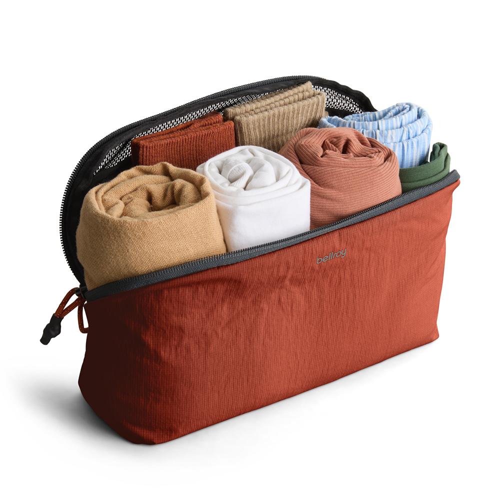 Bellroy Lite Packing Cube 4L 旅行收納袋 衣物收納 化妝包 小物收納包 盥洗包(橘棕色), , large