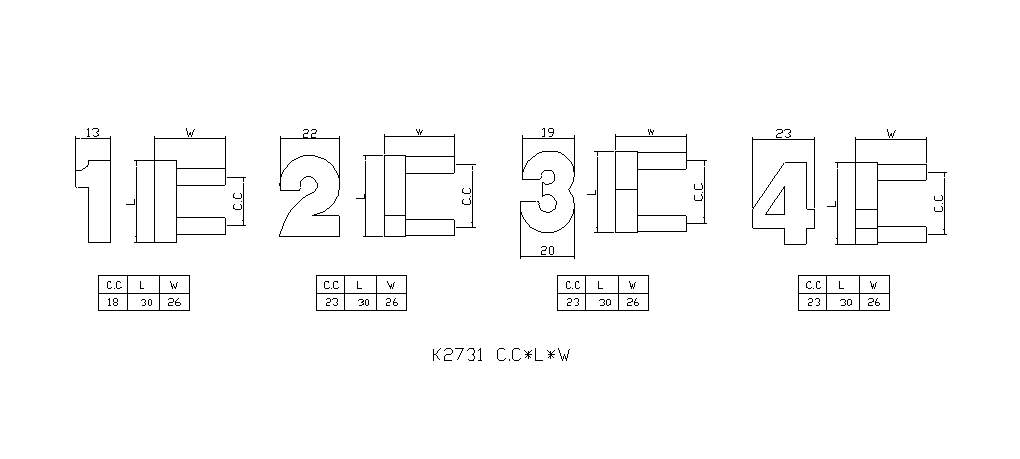 【協進五金】數字把手 "1" 吊黑鎳, , large
