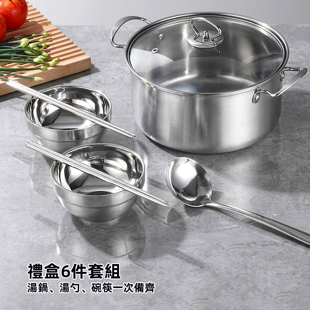 【上手家居】430不銹鋼碗6件套組(不鏽鋼碗/不鏽鋼餐具/隔熱碗/不鏽鋼隔熱碗), , large
