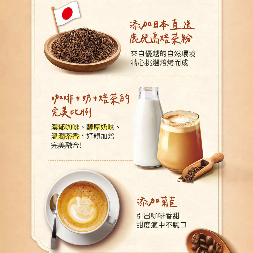 雀巢焙茶咖啡拿鐵 18g x6, , large