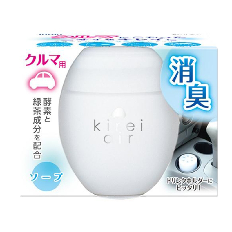 〔本野有限公司〕日本kirei air粉彩系列車用芳香膏95g (皂香)-2入, , large