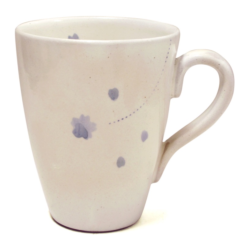 [豐名日本餐具] 4.0"馬克杯 粉引藍櫻花 / C04MG0-52, , large