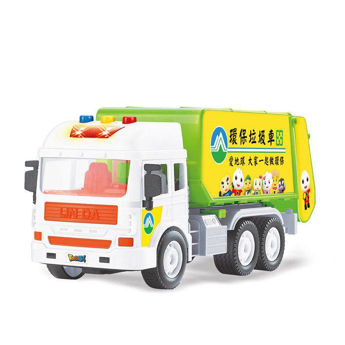 [風車圖書] FOOD超人城市聲光慣性垃圾車, , large
