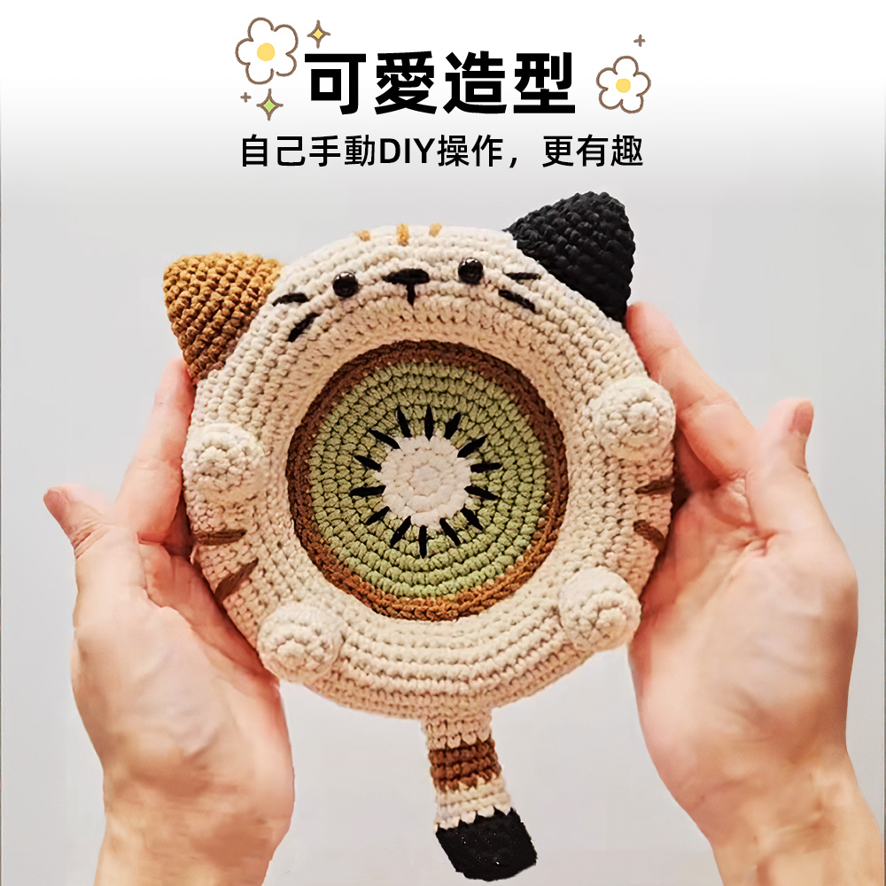 【上手家居】編織材料包 小豬(隔熱墊/手作材料包/鉤織材料包/毛線編織/diy材料包/鉤針材料包), , large