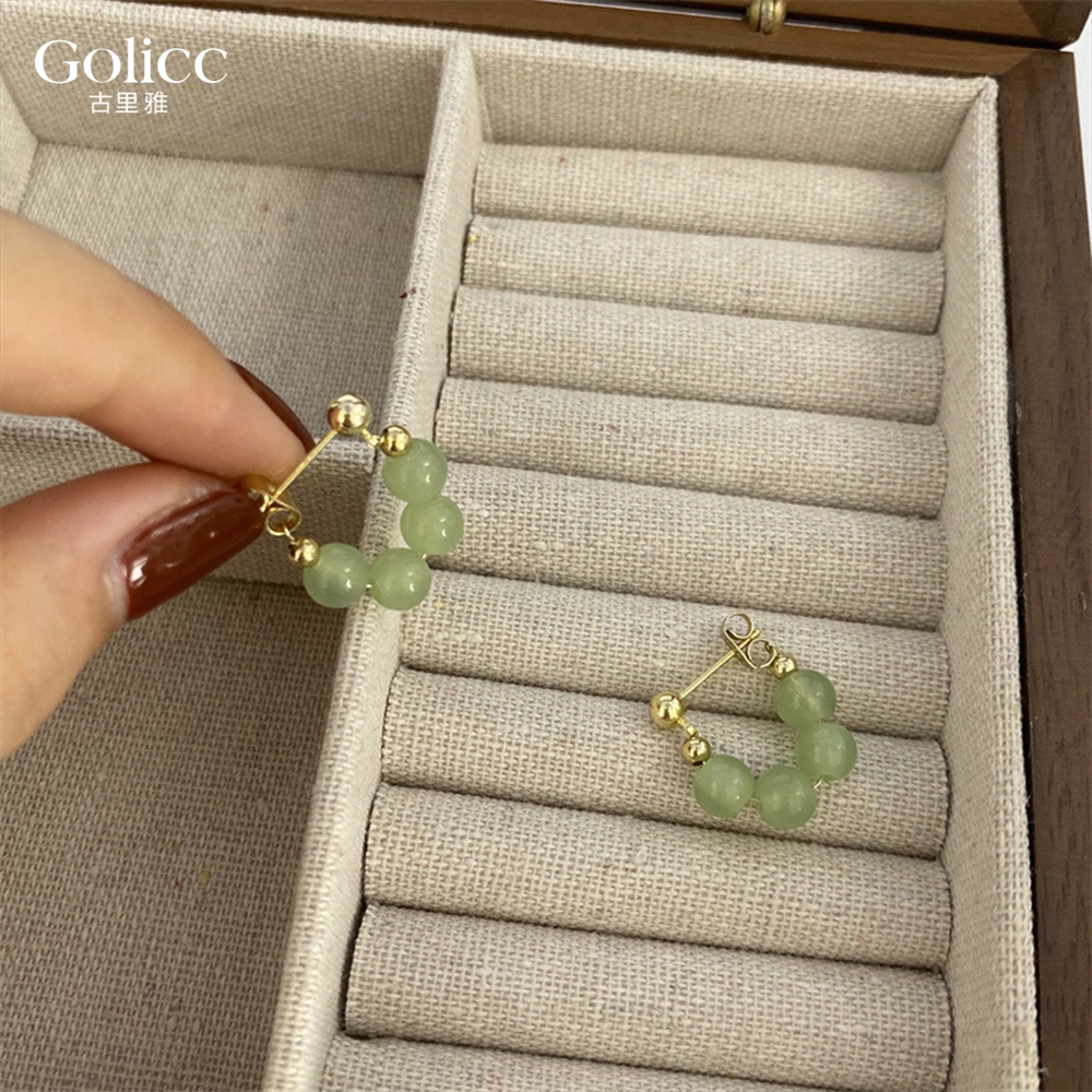 【Gulicc】古莉可 耳環 圓潤飽滿 中式氣質耳環, , large