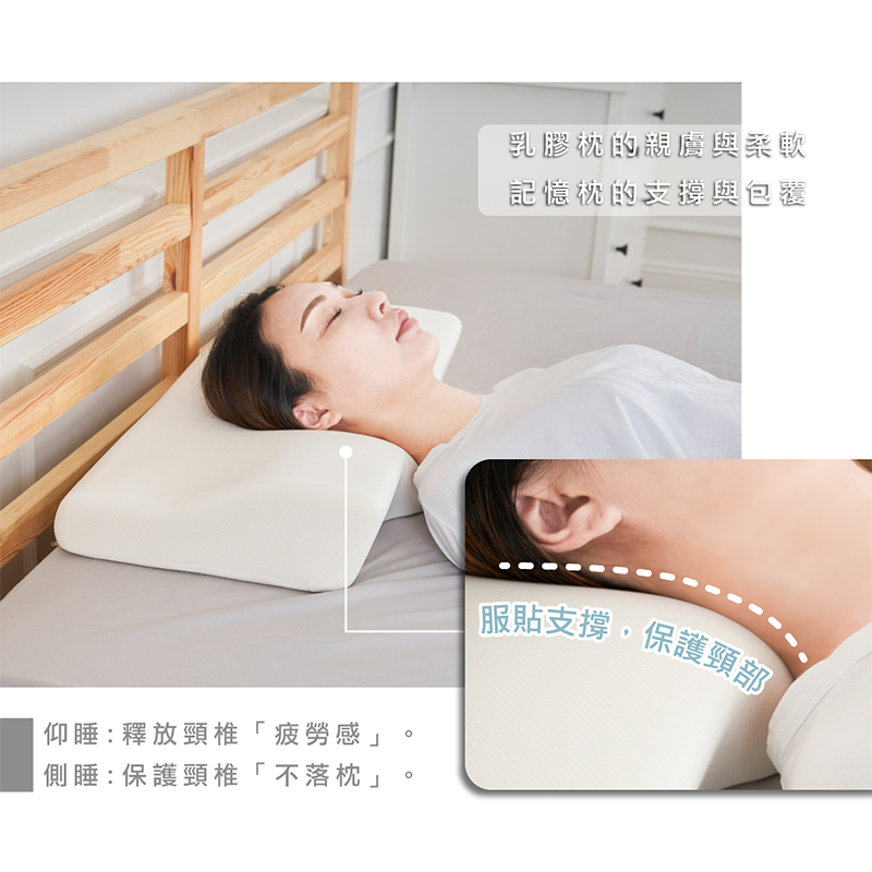 ［熊棉］夢行安睡適眠枕｜親水棉 枕頭 偏低款 高科技 服貼 慢回彈, , large