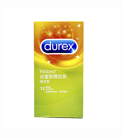 Durex Ribbed Condoms, , large