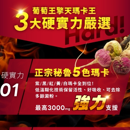 【葡萄王】擎天瑪卡王粉末15包 x 1盒《專利挺益優菌(羊肚菌菌絲體)》, , large