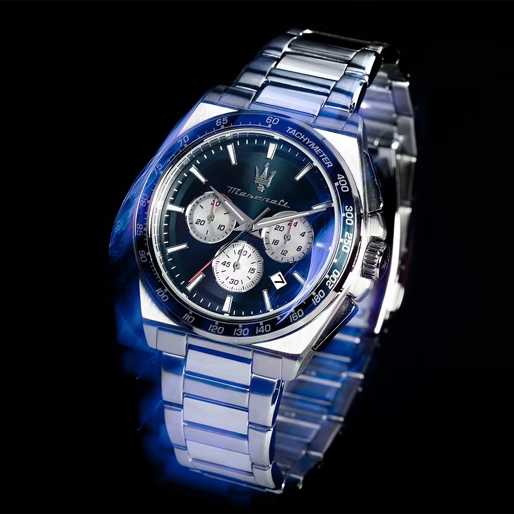 MASERATI 瑪莎拉蒂 Velocit&agrave;系列 三眼計時手錶 送禮推薦-43mm R8873652005, , large