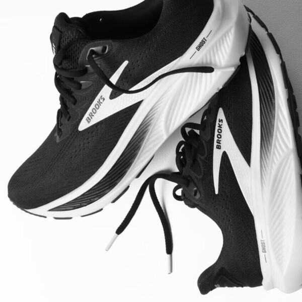Brooks Ghost 17 男 慢跑鞋 彈力 緩震 流暢 黑白 [1104421D090], , large