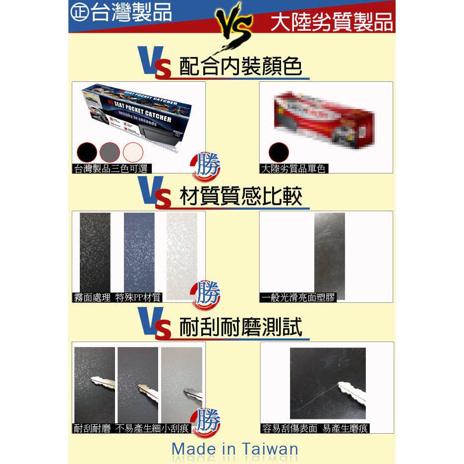 GS MALL 台灣製造 一組二入 車用隙縫收納夾 收納盒 置物盒 隙縫盒 收納夾 隙縫夾 車用收納, , large