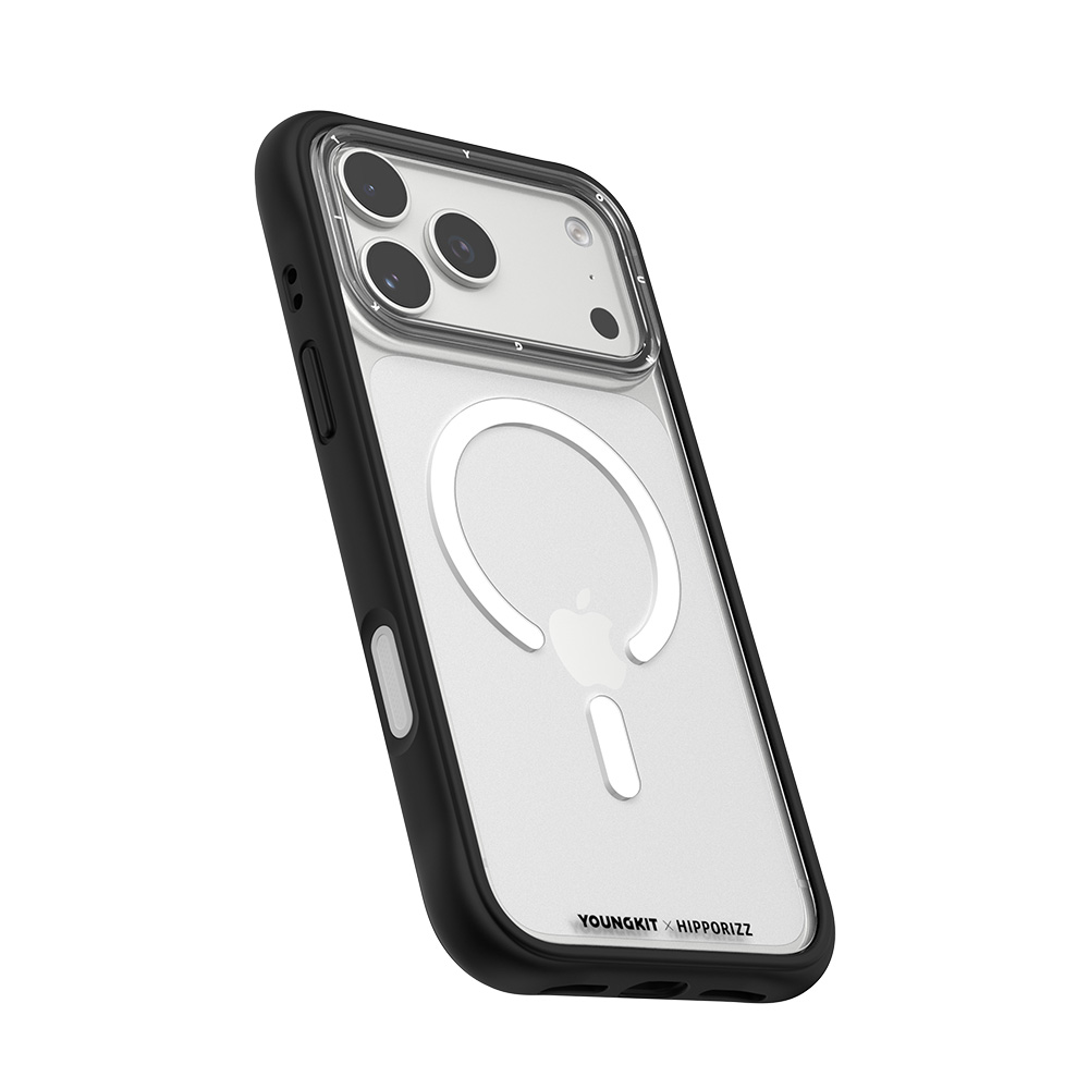 【HIPPORIZZ】iPhone 17 Pro Max Youngkit Swapit 極致黑矽膠磁吸保護殼, , large