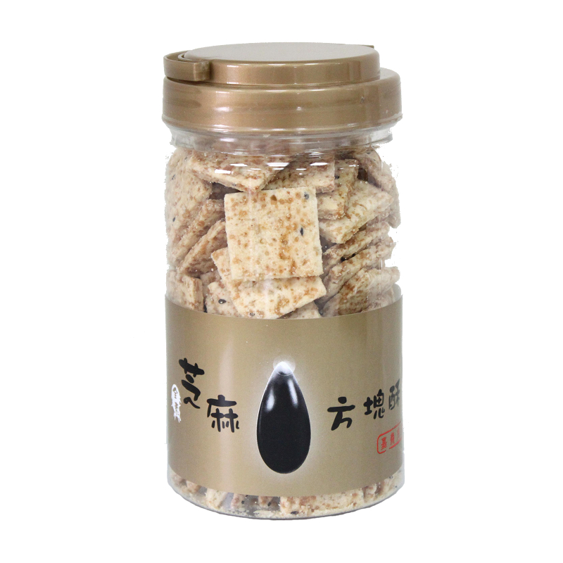 Square cookies-black sesame, , large