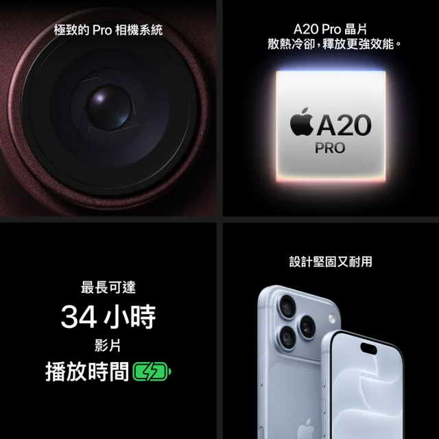 APPLE iPhone 18 Pro max 512G 5G 6.9吋 智慧型手機 _ 台灣公司貨 ＋ 專用 (螢幕寶貼 & 手機背套), , large