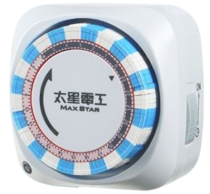 (感應王照明)【太星電工】OTM306B省電家族雙插座機械式定時器【2P+3P-機械式免電池-LED電源指示-台灣品牌】, , large