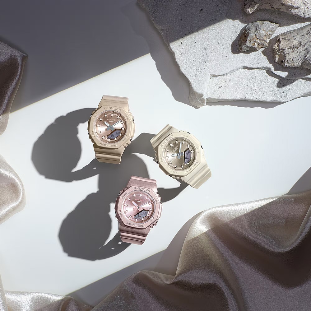CASIO 卡西歐 G-SHOCK 珍珠光系列八角手錶 女錶 GMA-P2100ST-9A, , large