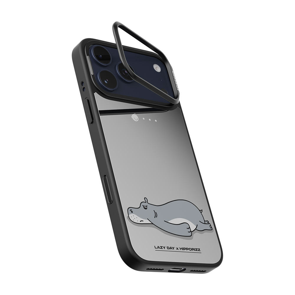 【HIPPORIZZ】iPhone 17 Pro Max Mirra鏡⾯磁吸⽀架殼 厭世, , large
