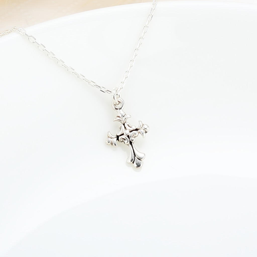 【Angel & Me】Iris Gothic Cross s925 sterling silver necklace Birthday gift, , large