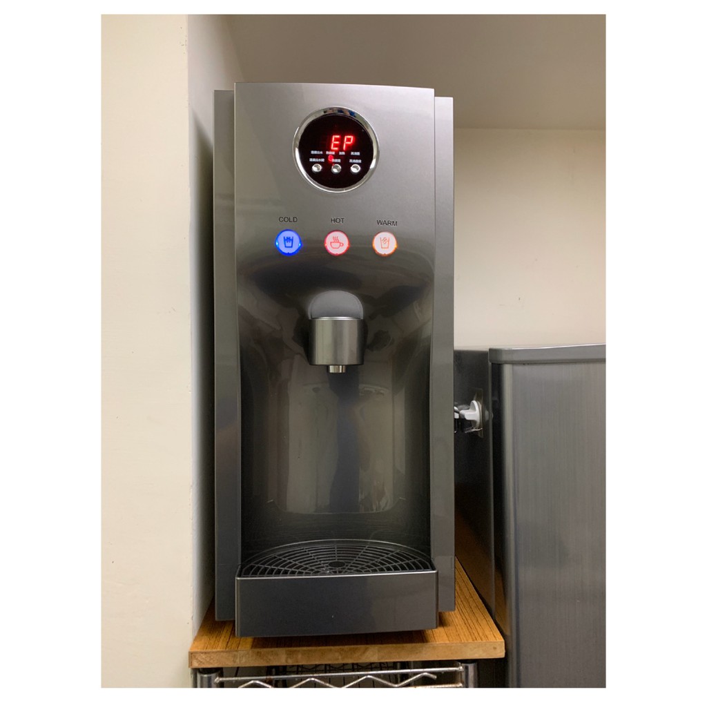 【麗水生活】豪星 HM190 型 冰冷熱飲水機 -桌上型-白、彩黑、藍 搭載RO5道過濾設備, , large