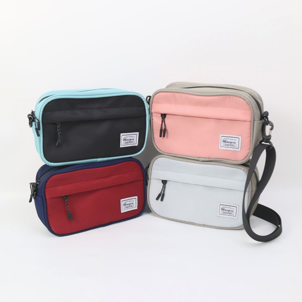 【MQ】 Colorblock Brick Bag, , large