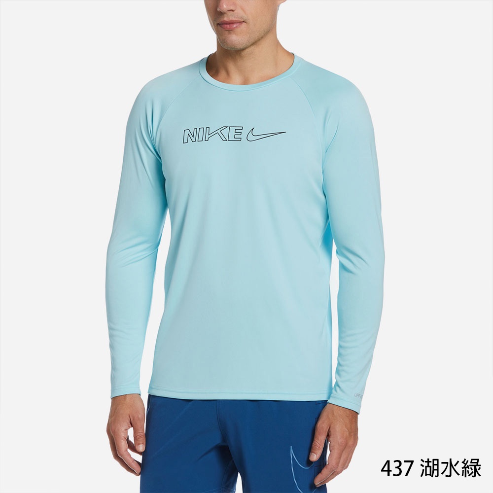 NIKE BLOCK SWOOSH 成人男性長袖防曬衣 抗UV NESSC673 22FW 【樂買網】, , large