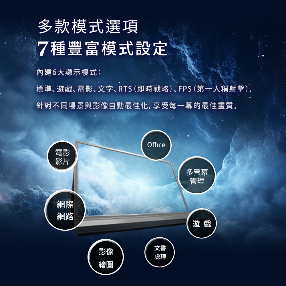 贈積木款線材收納組【台陞科技】REAICE 日本Winten 15.6型IPS超薄型可攜式外接螢幕 WT-156H2-BS, , large