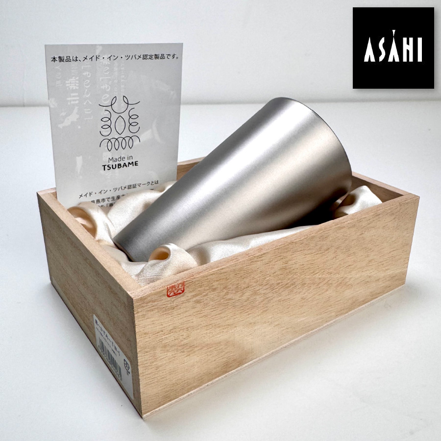 [ASAHI]霞 Kasumi 鈦杯｜純鈦雙層飲用杯（附木盒）240ml｜TW-3, , large
