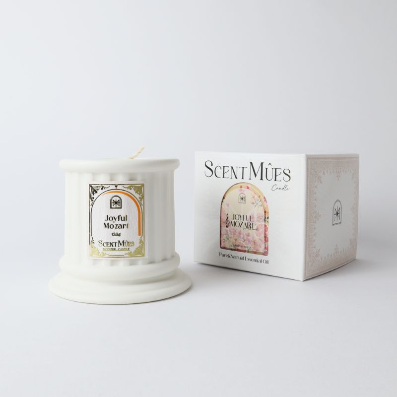 【ScentM&ucirc;es森繆斯】大音樂家系列 歡樂莫札特 精油香氛大豆蠟燭 150g (豐盛花果香), , large