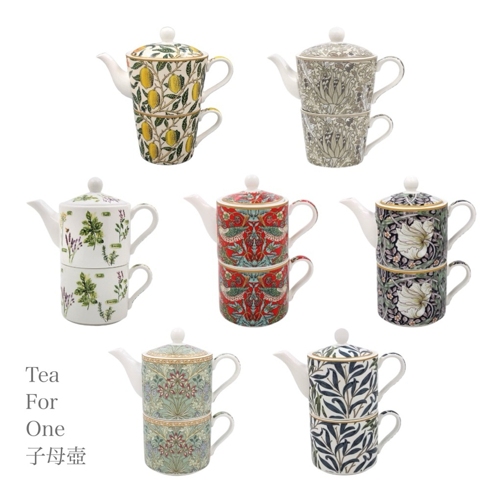 【Lesser&Pavey】威廉莫里斯 子母茶壺/茶壺/個人杯壺組/下午茶壺杯組/名畫杯壺組/杯壺組/個人壺, , large