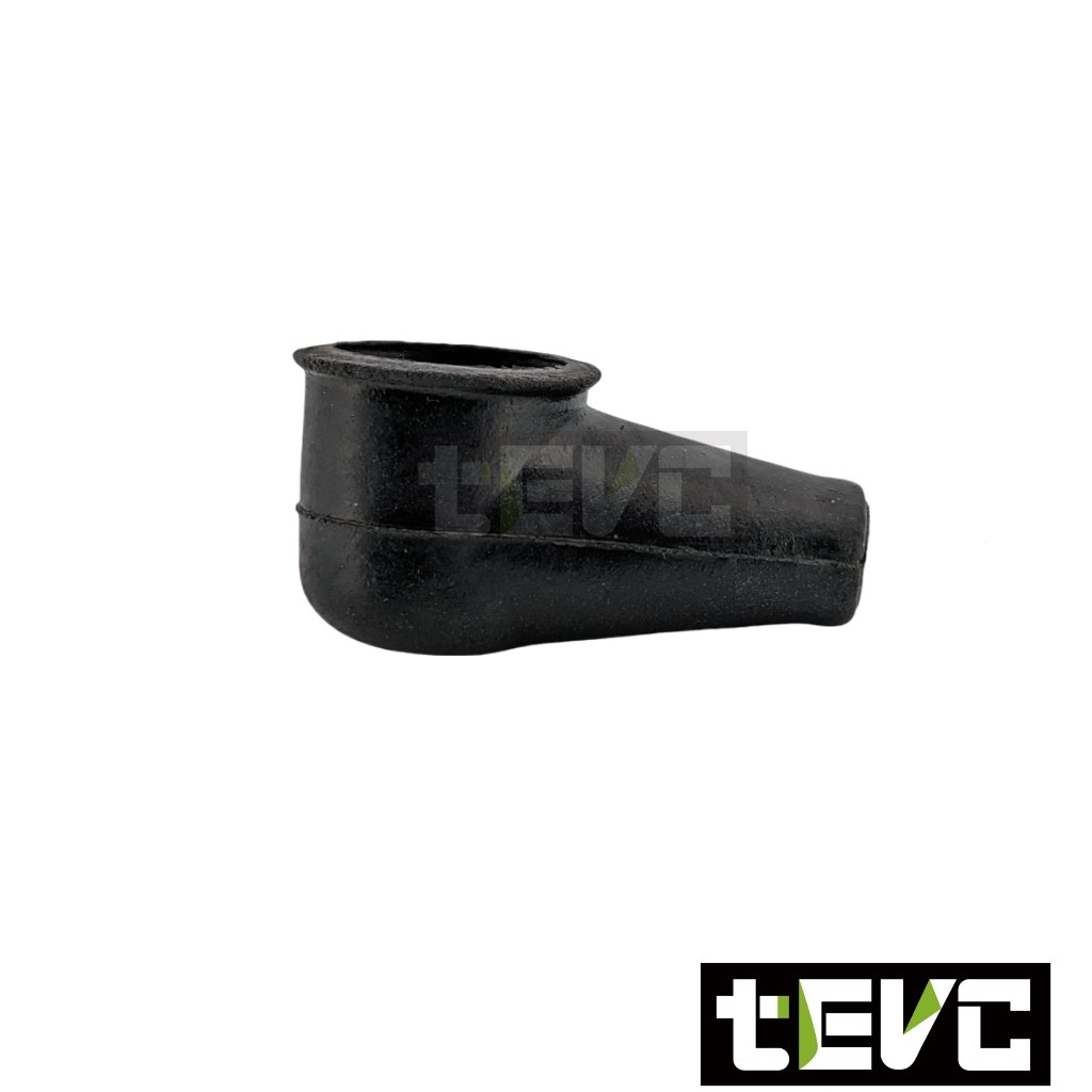 《tevc》BK014 電瓶保護 菸斗型 保護套 電樁頭 發電機 橡膠套 絕緣保護套 橡膠套 防塵蓋, 黑, large