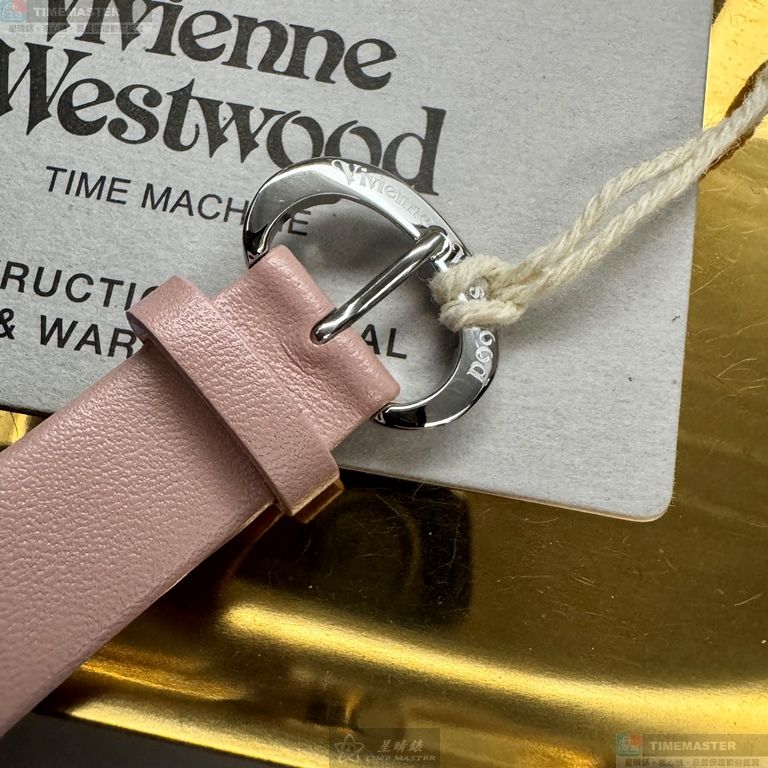 [星晴錶業]Vivienne Westwood手錶,32mm,VW30324銀白色錶面銀錶殼粉紅真皮皮革錶帶款, , large
