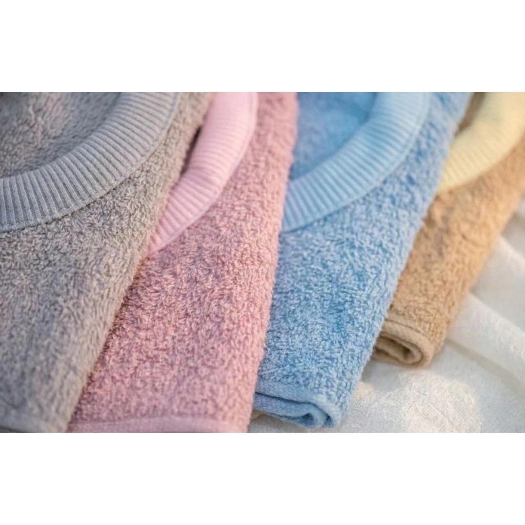 [Kaimei Cotton Industry] 8 in the group, random and excellent, MIT made in Taiwan, 28 taels thick, pure cotton breathable adult bib/spit napkin, exquisite satin plain color, , large
