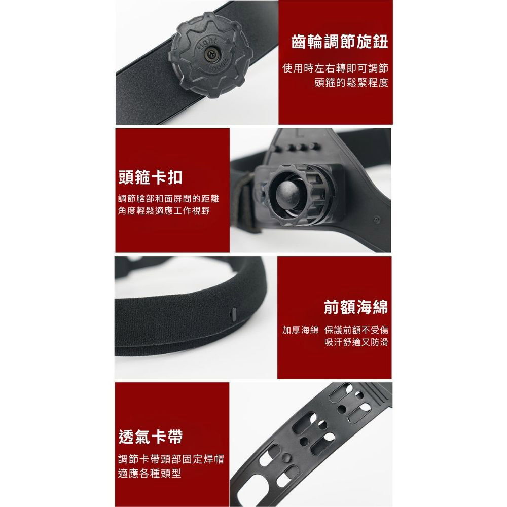 Automatic dimming welding mask (classic model) + headlamp + 20mm protective pads (purple), , large