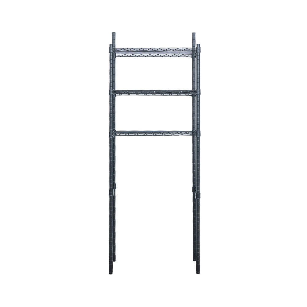【Y HOUSE】Toilet rack, storage rack, shelf, painted shelf - black, , large
