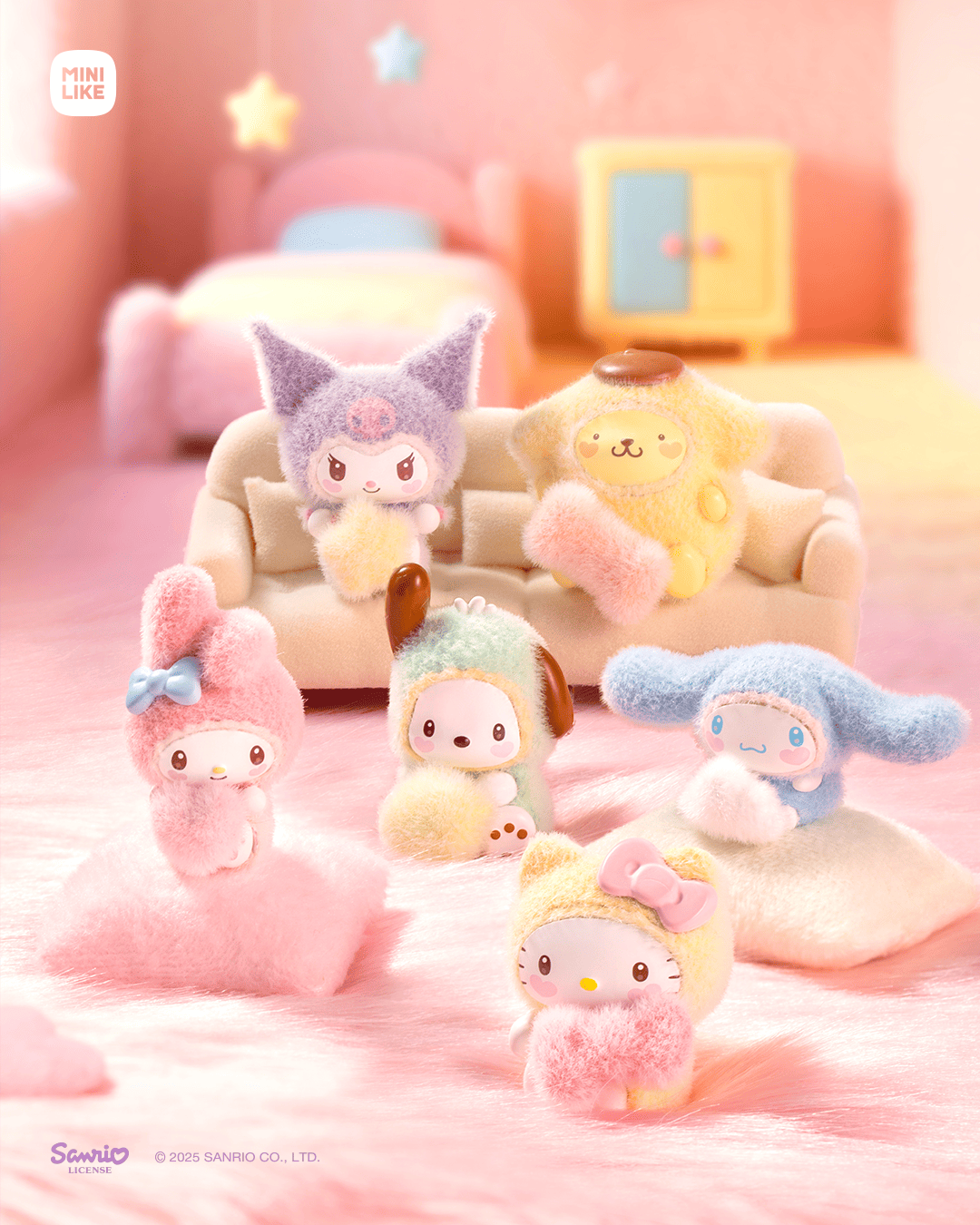 【際洋文化】Sanrio character茸茸小寶貝系列萌趣豆, , large
