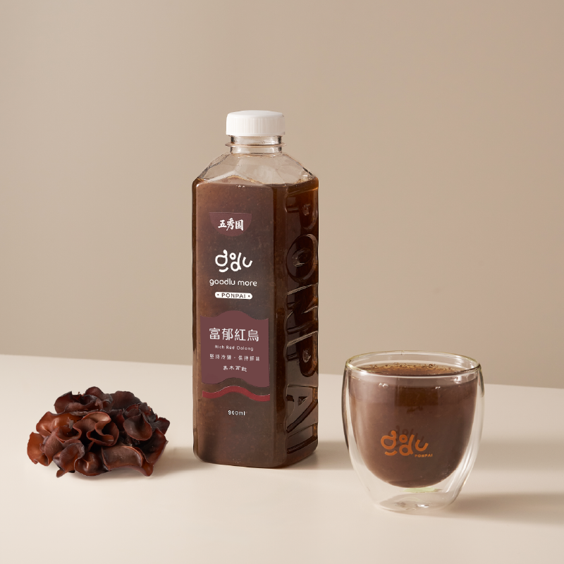 【古溜】富郁紅烏黑木耳飲 900ml, , large
