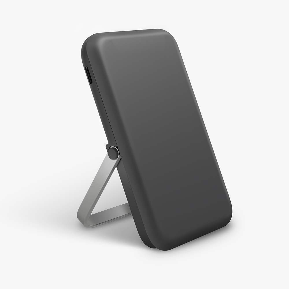 [亞瑟3C] UNIQ 新加坡
Hoveo 5000mAh 20W支架款磁吸行動電源 支援磁吸-淺灰, , large