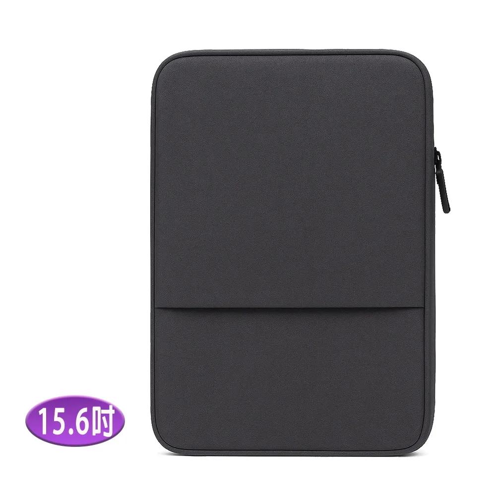 15.6-inch LB15K Poetic Elegance Series iPad/Mac/Tablet/Laptop Front Zipper Pocket Protective Sleeve (Quiet Black), , large