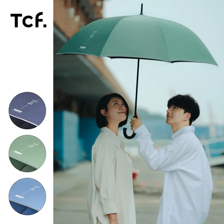 【周周生活】晴雨選品館｜27吋麂皮桃絨速乾自動直傘｜超潑水 抗UV 晴雨兩用, , large