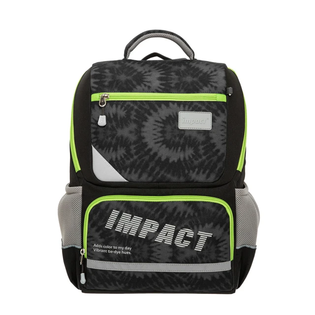 【IMPACT 怡寶】紮染風成長型護脊書包-黑 /個 IM003691BK, , large