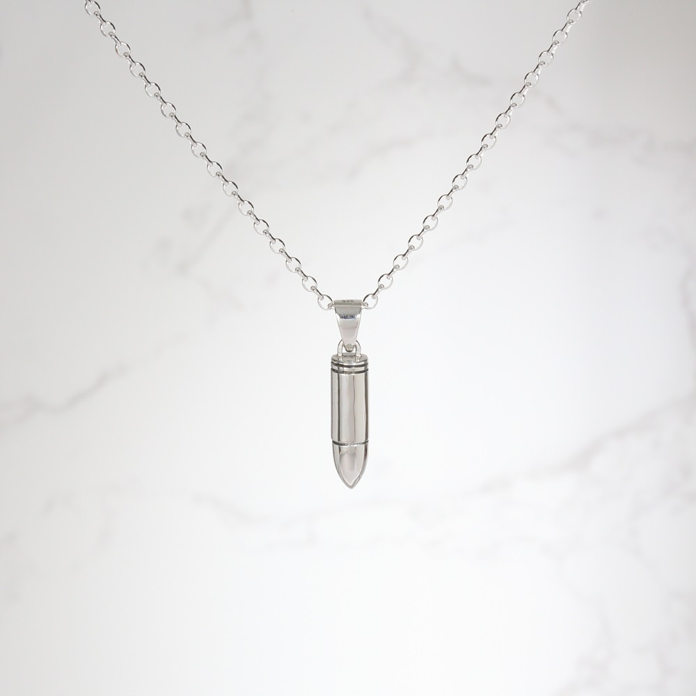 【Angel & Me】Bullet s925 sterling silver necklace Birthday Valentine Day gift, , large
