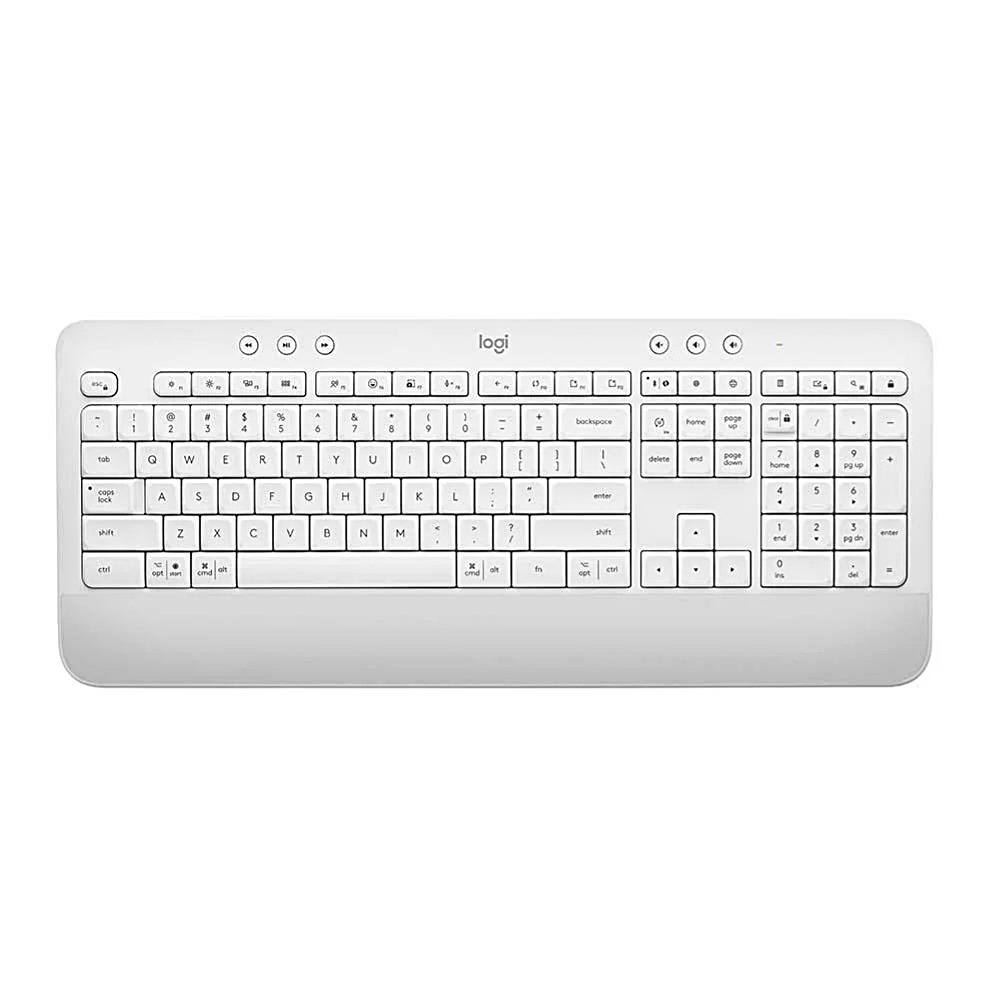 【 Logitech 羅技 】K650 珍珠白 舒適 靜音 防濺灑 無線 鍵盤, , large