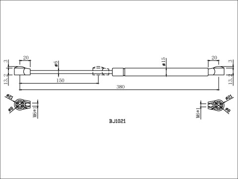 Gas spring, , large