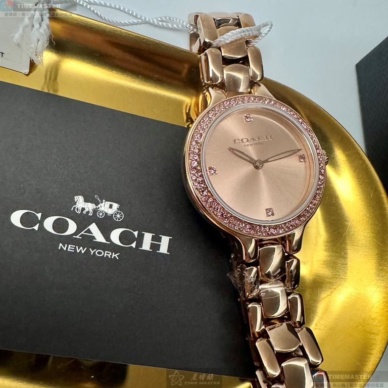 [星晴錶業]COACH手錶,32mm,CH00275玫瑰金色錶面玫瑰金錶殼玫瑰金色精鋼錶帶款, , large