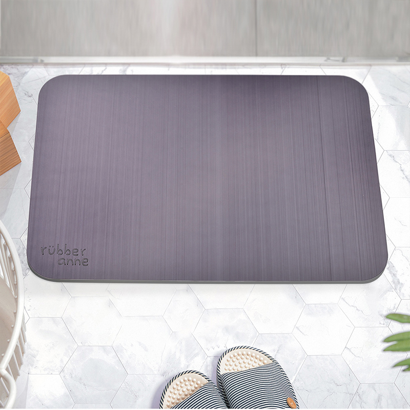 【Monster】 Soft Diatomaceous Earth Absorbent Mat &ndash; Silk Texture (60x40cm) &ndash; Blue Violet, , large